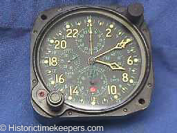Restored Hamilton Elgin 37500 Aircraft Clock