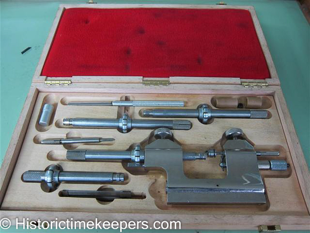 Watchmaking watch repair restoration equipment for sale Steiner Horia Jacot